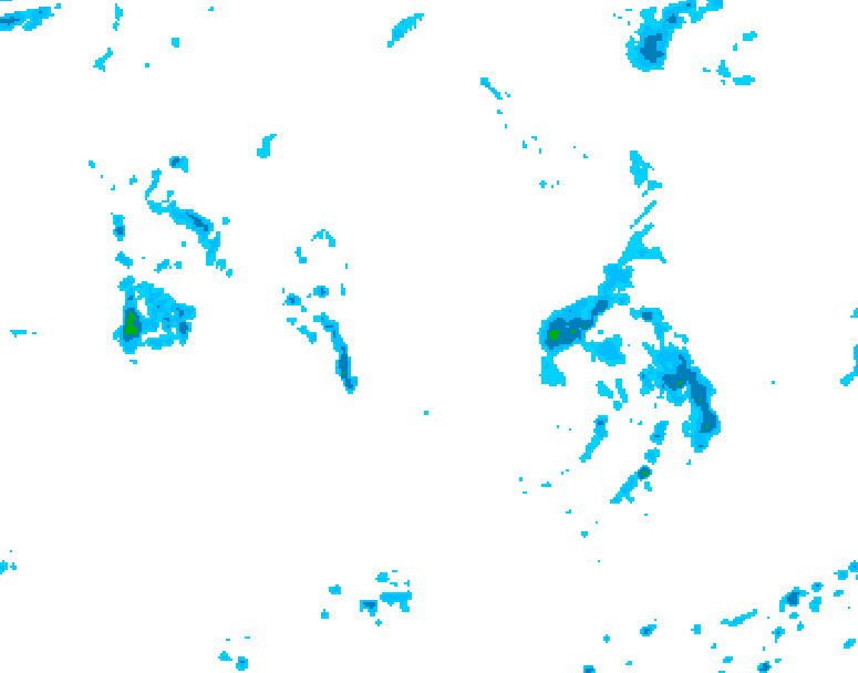 GDPS precipitation 126 hour forecast chart for Canada based on 2026/09/05 0000Z data