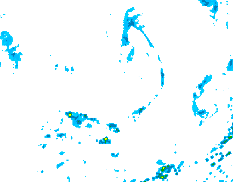 GDPS precipitation 036 hour forecast chart for Canada based on 2026/09/05 1200Z data