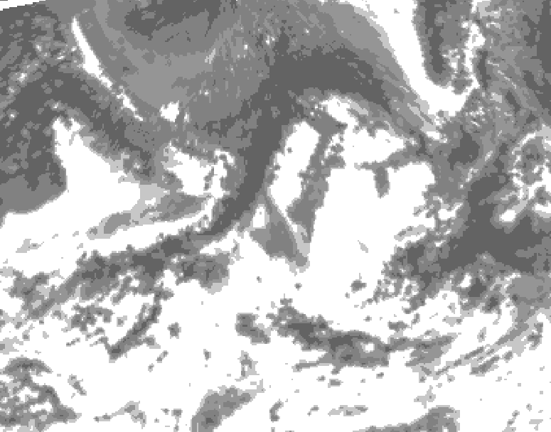GDPS total cloud 006 hour forecast chart for Canada based on 2026/09/05 0000Z data