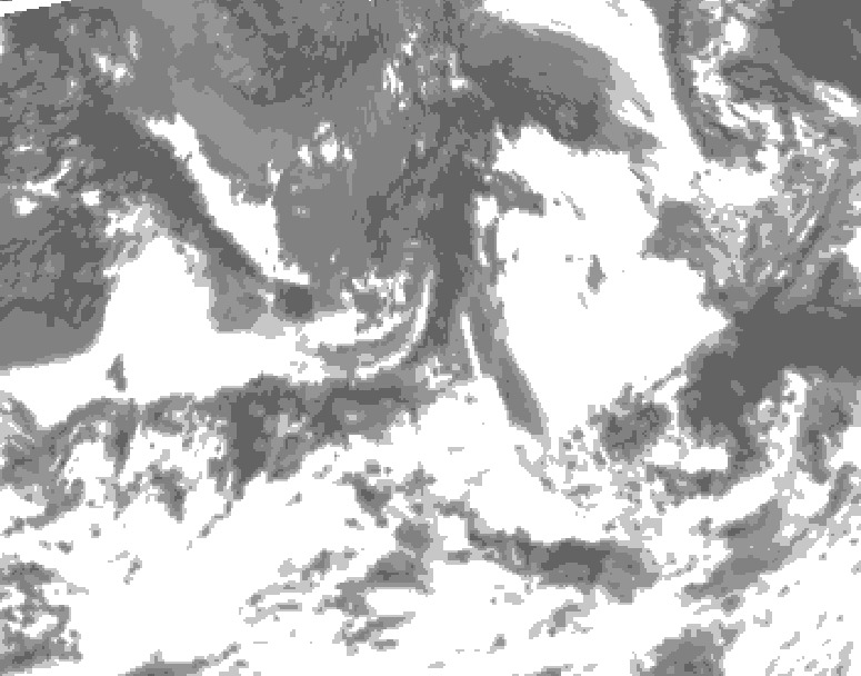 GDPS total cloud 018 hour forecast chart for Canada based on 2026/09/05 0000Z data