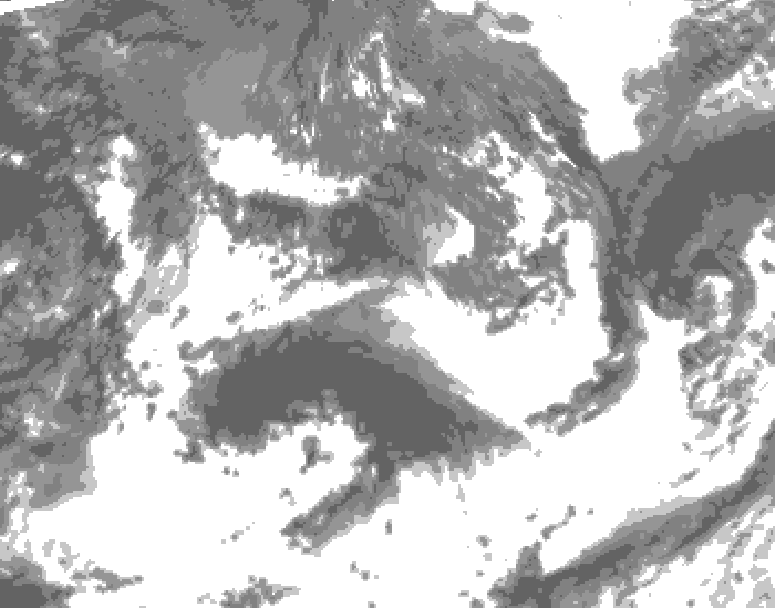 GDPS total cloud 078 hour forecast chart for Canada based on 2026/09/05 0000Z data