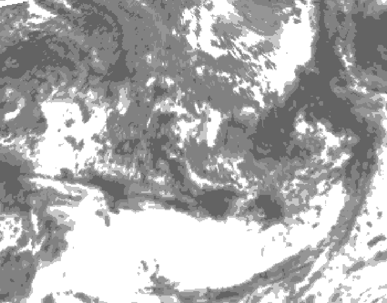 GDPS total cloud 162 hour forecast chart for Canada based on 2026/09/05 0000Z data