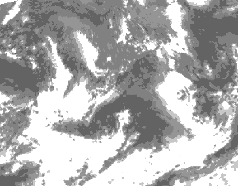 GDPS total cloud 084 hour forecast chart for Canada based on 2026/09/05 1200Z data