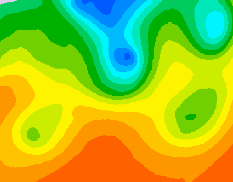 GDPS 500 millibar geopotential height 012 hour forecast chart for Canada based on 2026/09/06 0000Z data