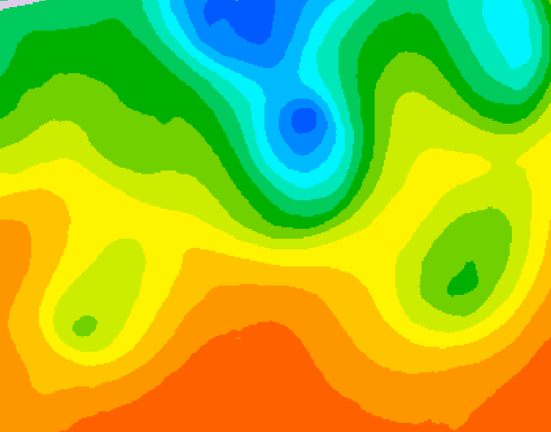 GDPS 500 millibar geopotential height 018 hour forecast chart for Canada based on 2026/09/06 0000Z data