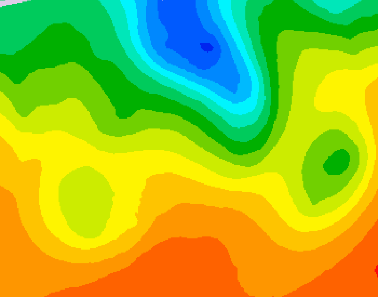 GDPS 500 millibar geopotential height 036 hour forecast chart for Canada based on 2026/09/06 0000Z data