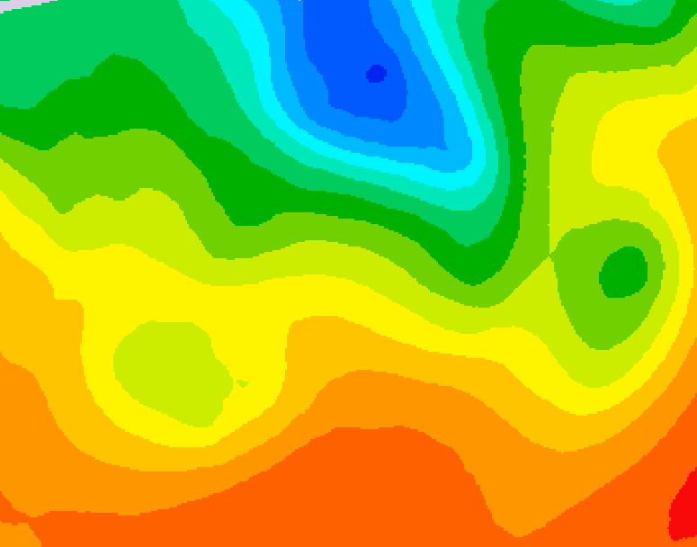 GDPS 500 millibar geopotential height 042 hour forecast chart for Canada based on 2026/09/06 0000Z data