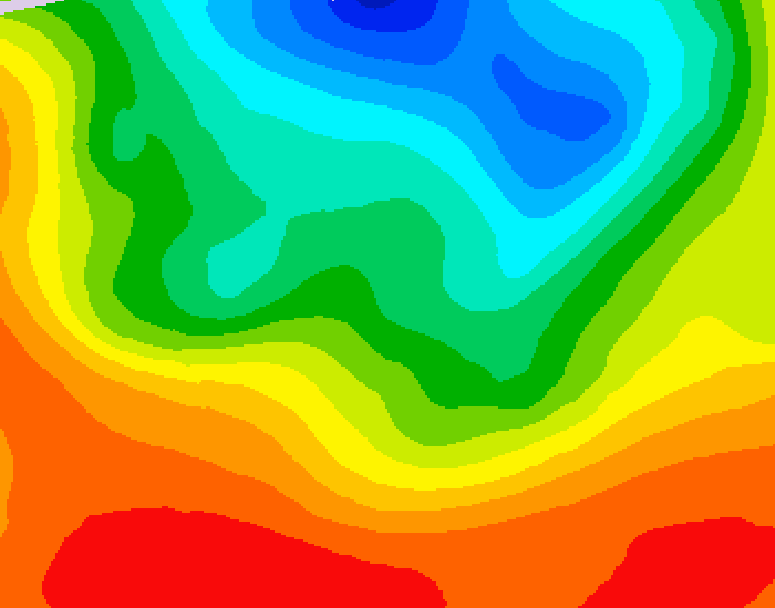 GDPS 500 millibar geopotential height 102 hour forecast chart for Canada based on 2026/09/06 0000Z data