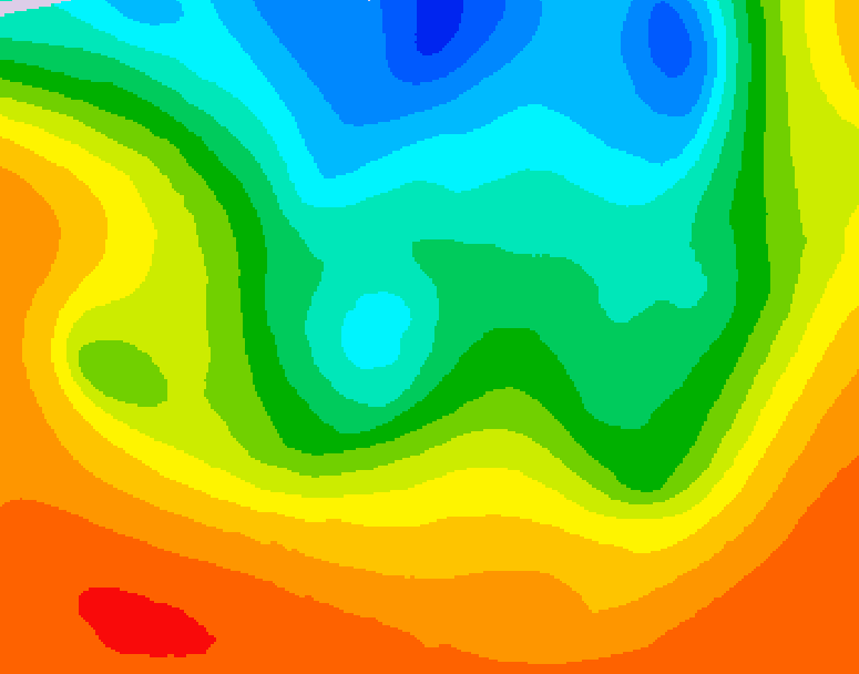 GDPS 500 millibar geopotential height 132 hour forecast chart for Canada based on 2026/09/06 0000Z data