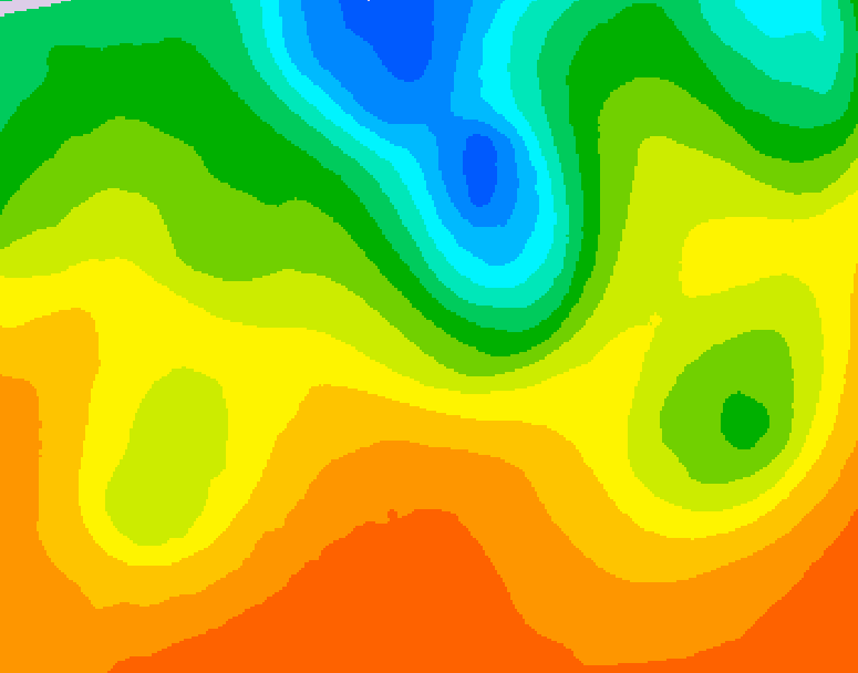 GDPS 500 millibar geopotential height 012 hour forecast chart for Canada based on 2026/09/06 1200Z data