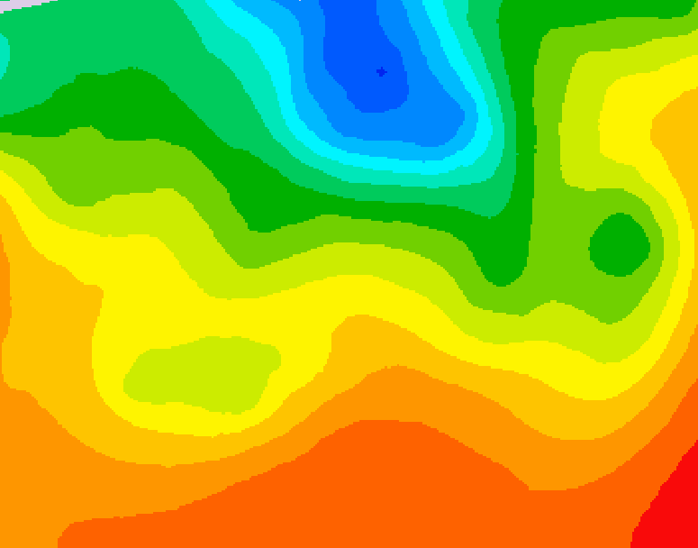 GDPS 500 millibar geopotential height 036 hour forecast chart for Canada based on 2026/09/06 1200Z data