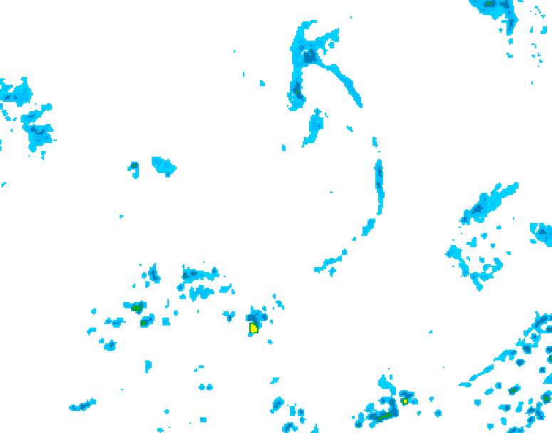 GDPS precipitation 012 hour forecast chart for Canada based on 2026/09/06 1200Z data