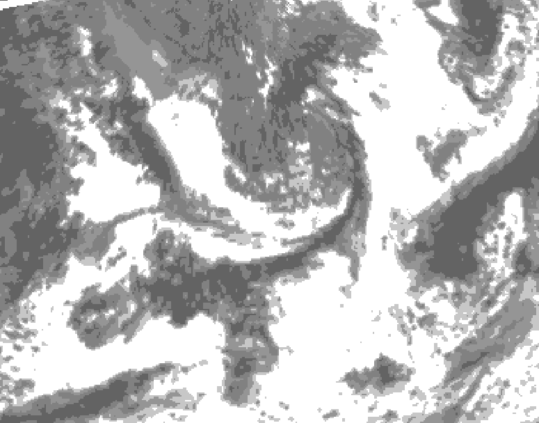 GDPS total cloud 018 hour forecast chart for Canada based on 2026/09/06 0000Z data