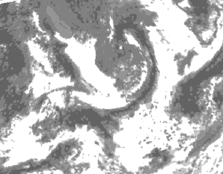 GDPS total cloud 024 hour forecast chart for Canada based on 2026/09/06 0000Z data