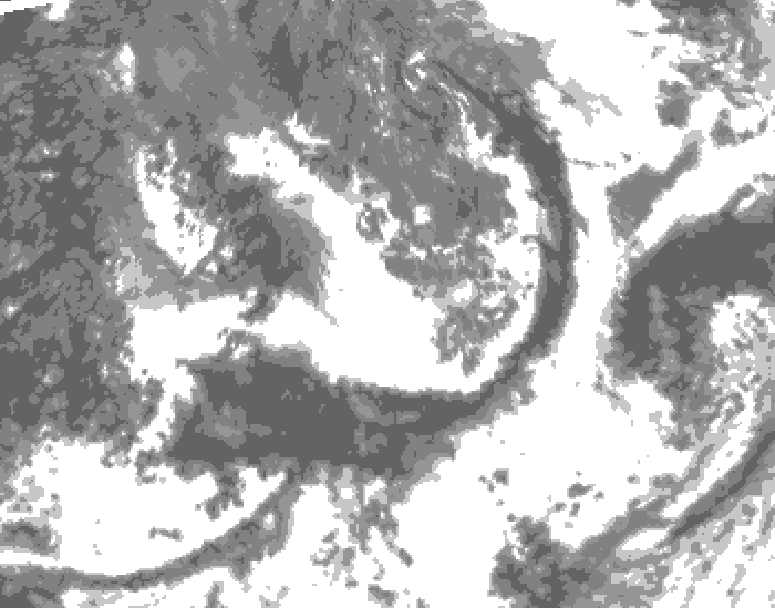 GDPS total cloud 036 hour forecast chart for Canada based on 2026/09/06 0000Z data