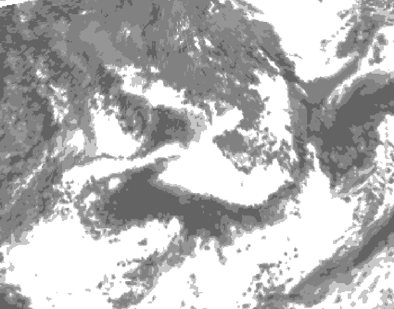 GDPS total cloud 048 hour forecast chart for Canada based on 2026/09/06 0000Z data
