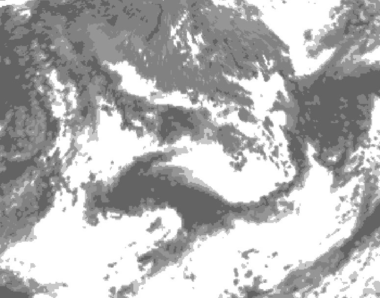 GDPS total cloud 054 hour forecast chart for Canada based on 2026/09/06 0000Z data
