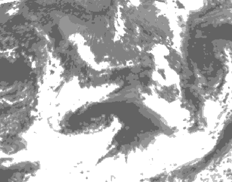GDPS total cloud 066 hour forecast chart for Canada based on 2026/09/06 0000Z data