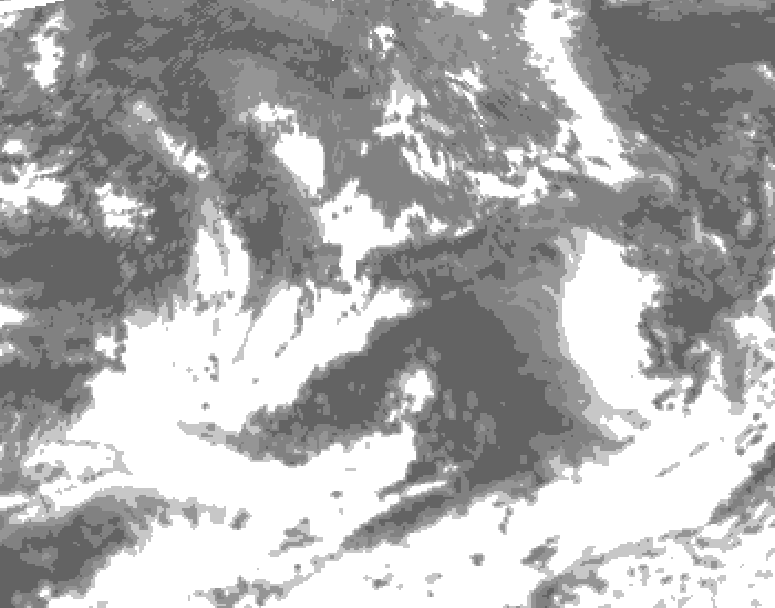 GDPS total cloud 078 hour forecast chart for Canada based on 2026/09/06 0000Z data