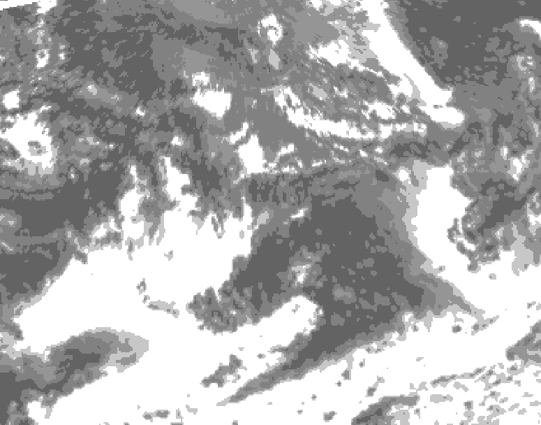 GDPS total cloud 084 hour forecast chart for Canada based on 2026/09/06 0000Z data