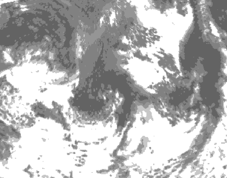 GDPS total cloud 144 hour forecast chart for Canada based on 2026/09/06 0000Z data