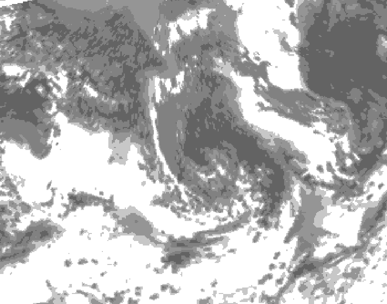 GDPS total cloud 168 hour forecast chart for Canada based on 2026/09/06 0000Z data