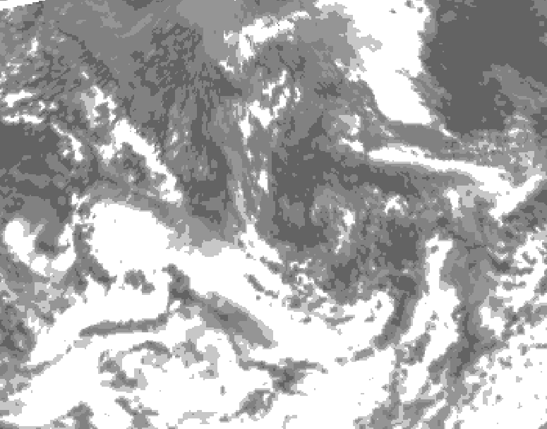 GDPS total cloud 180 hour forecast chart for Canada based on 2026/09/06 0000Z data