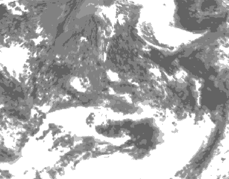 GDPS total cloud 210 hour forecast chart for Canada based on 2026/09/06 0000Z data