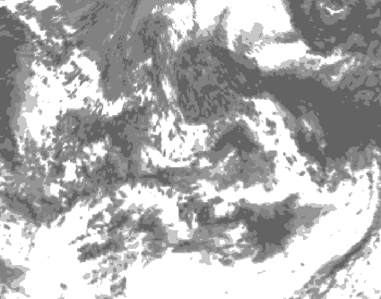 GDPS total cloud 222 hour forecast chart for Canada based on 2026/09/06 0000Z data