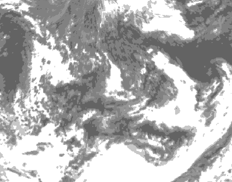 GDPS total cloud 234 hour forecast chart for Canada based on 2026/09/06 0000Z data