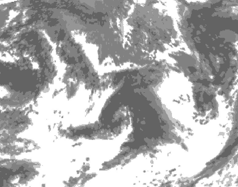 GDPS total cloud 060 hour forecast chart for Canada based on 2026/09/06 1200Z data