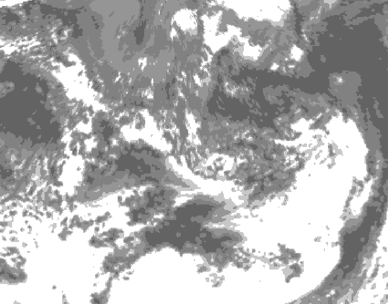 GDPS total cloud 222 hour forecast chart for Canada based on 2026/09/06 1200Z data