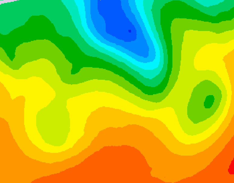 GDPS 500 millibar geopotential height 012 hour forecast chart for Canada based on 2026/09/07 0000Z data