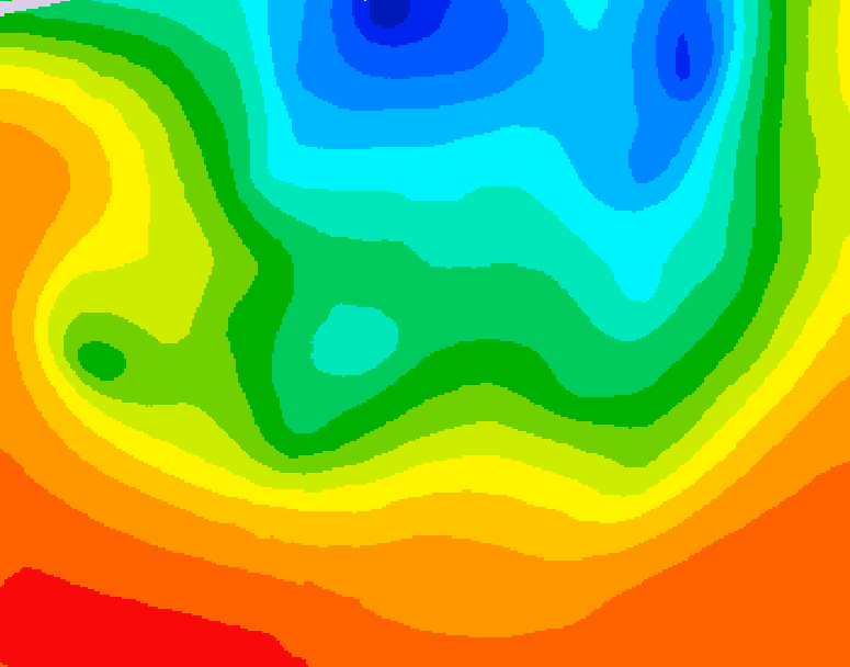 GDPS 500 millibar geopotential height 102 hour forecast chart for Canada based on 2026/09/07 0000Z data