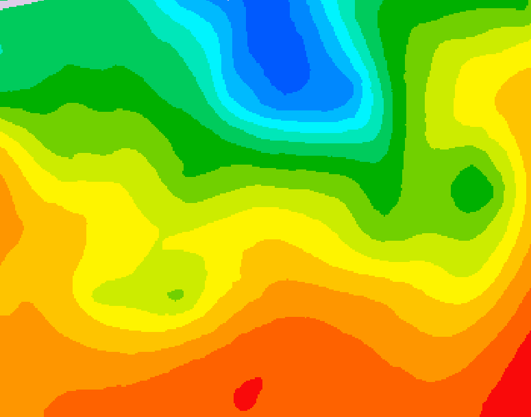 GDPS 500 millibar geopotential height 012 hour forecast chart for Canada based on 2026/09/07 1200Z data