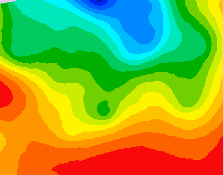 GDPS 500 millibar geopotential height 036 hour forecast chart for Canada based on 2026/09/07 1200Z data