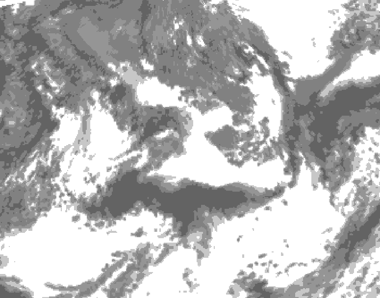 GDPS total cloud 024 hour forecast chart for Canada based on 2026/09/07 0000Z data