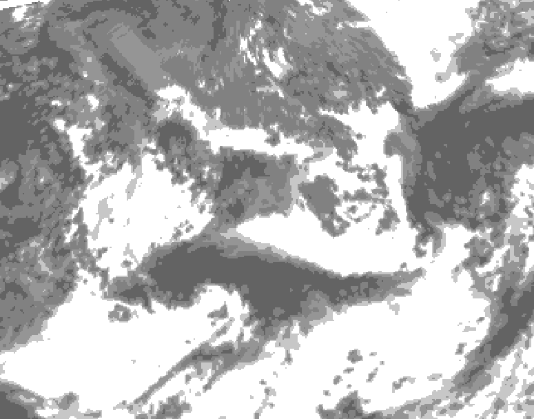 GDPS total cloud 030 hour forecast chart for Canada based on 2026/09/07 0000Z data