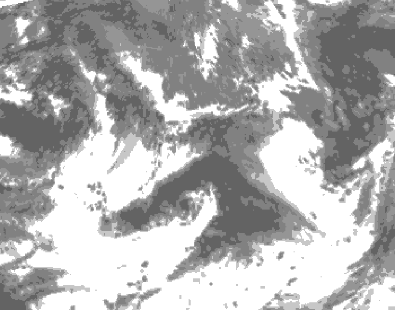 GDPS total cloud 048 hour forecast chart for Canada based on 2026/09/07 0000Z data