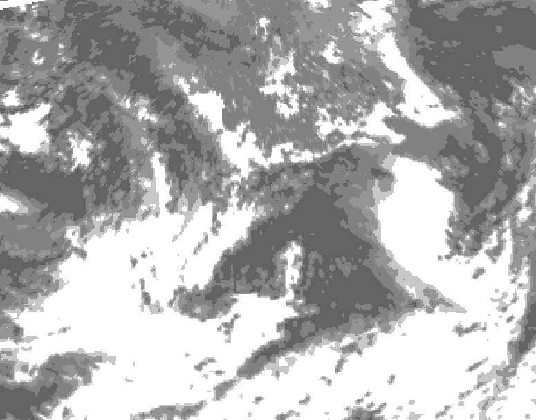 GDPS total cloud 054 hour forecast chart for Canada based on 2026/09/07 0000Z data