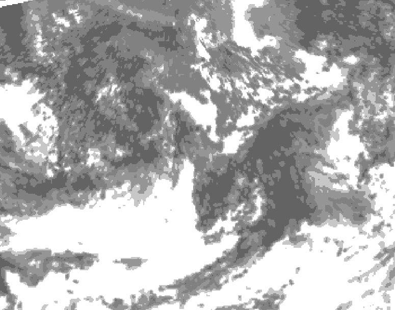 GDPS total cloud 072 hour forecast chart for Canada based on 2026/09/07 0000Z data