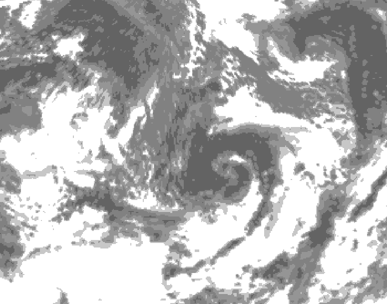 GDPS total cloud 138 hour forecast chart for Canada based on 2026/09/07 0000Z data