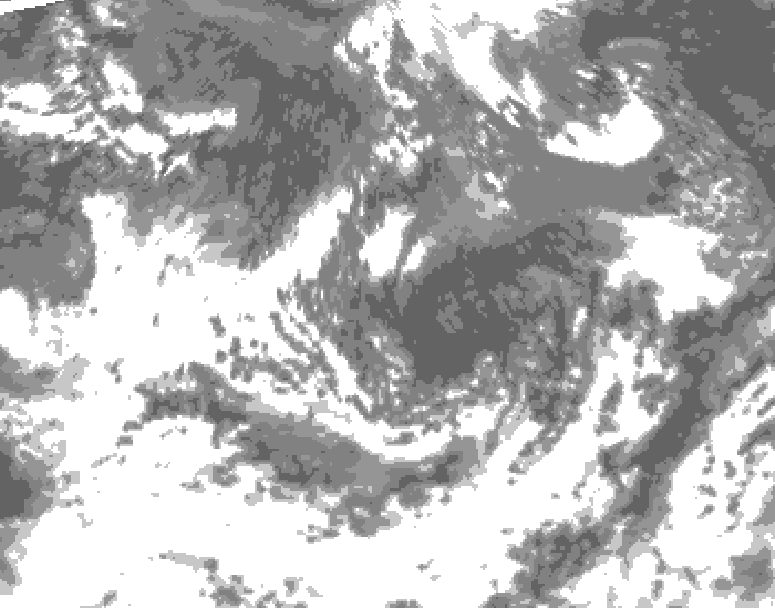 GDPS total cloud 150 hour forecast chart for Canada based on 2026/09/07 0000Z data