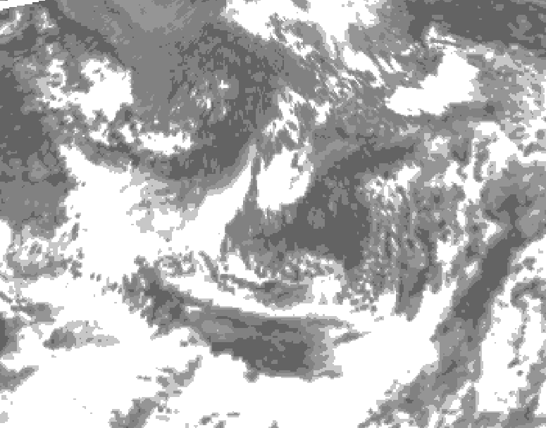 GDPS total cloud 162 hour forecast chart for Canada based on 2026/09/07 0000Z data