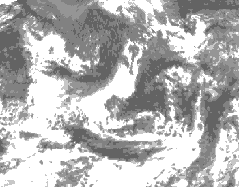 GDPS total cloud 168 hour forecast chart for Canada based on 2026/09/07 0000Z data