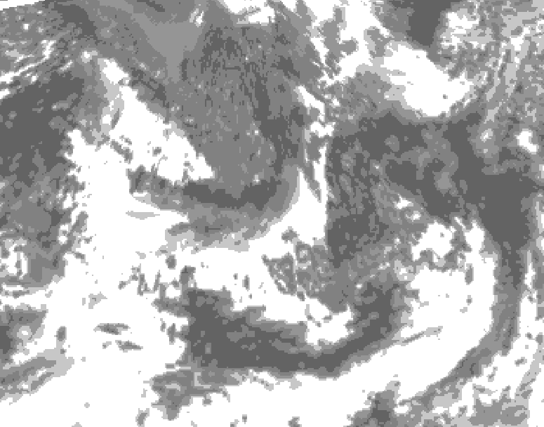 GDPS total cloud 180 hour forecast chart for Canada based on 2026/09/07 0000Z data