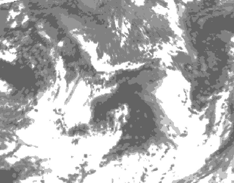 GDPS total cloud 036 hour forecast chart for Canada based on 2026/09/07 1200Z data
