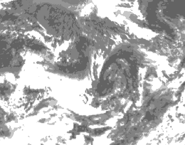 GDPS total cloud 144 hour forecast chart for Canada based on 2026/09/07 1200Z data