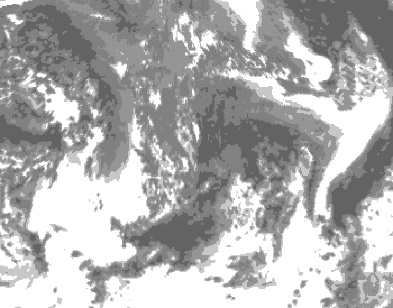 GDPS total cloud 222 hour forecast chart for Canada based on 2026/09/07 1200Z data