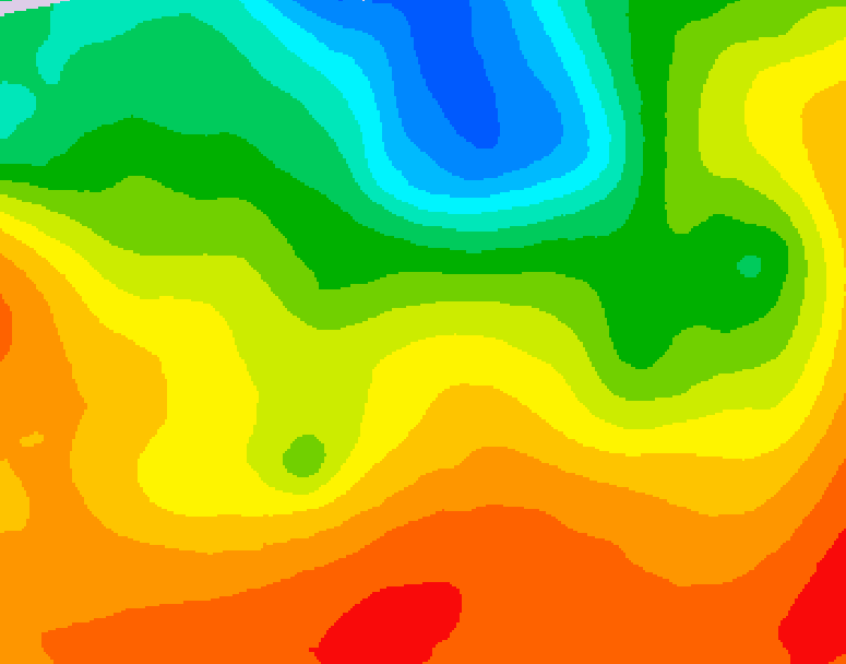 GDPS 500 millibar geopotential height 006 hour forecast chart for Canada based on 2026/09/08 0000Z data